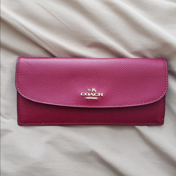 SOLD-Brown floral large Coach purse and Wallet - Picture 2 of 8